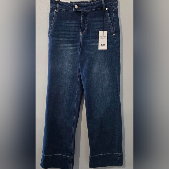 NWT OAT High Rise Wide Leg Jeans - Picture 1 of 6